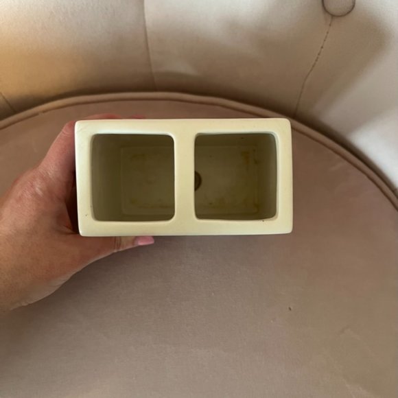 kate spade about town bathroom set waste basket toothbrush holders *PLEASE READ* - Picture 3 of 15